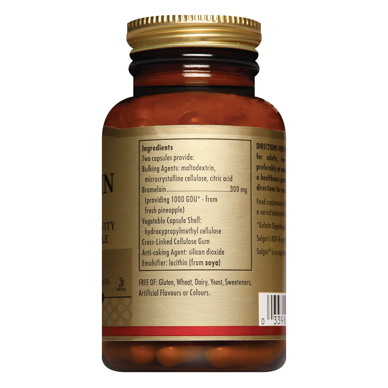 Solgar Bromelain, 300mg 60 Capsules VictoriaHealth