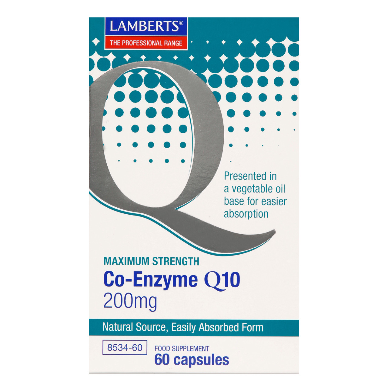 Lamberts CoEnzyme Q10, 200mg 60 Capsules VictoriaHealth