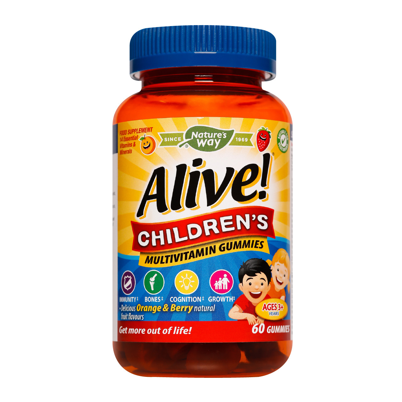 Natures Way Alive Children's Multivitamin Gummies, 60 Gummies