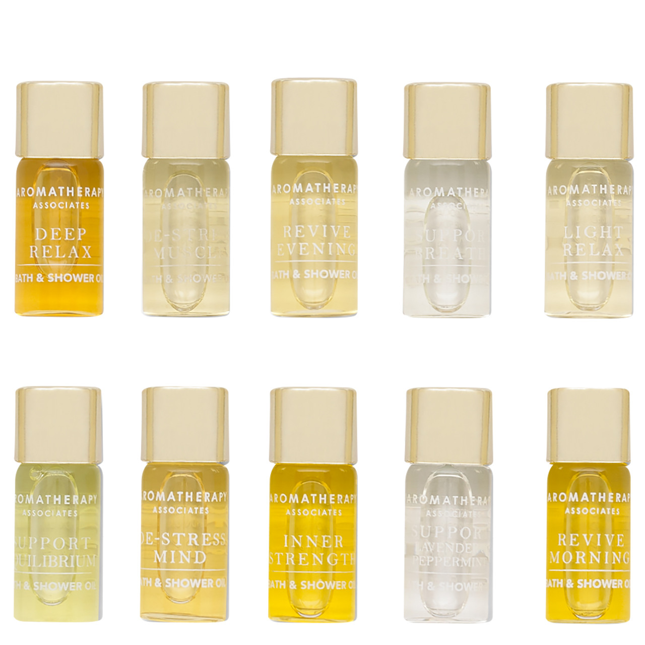 Aromatherapy Associates Miniature Bath & Shower Oil Collection, 10 x