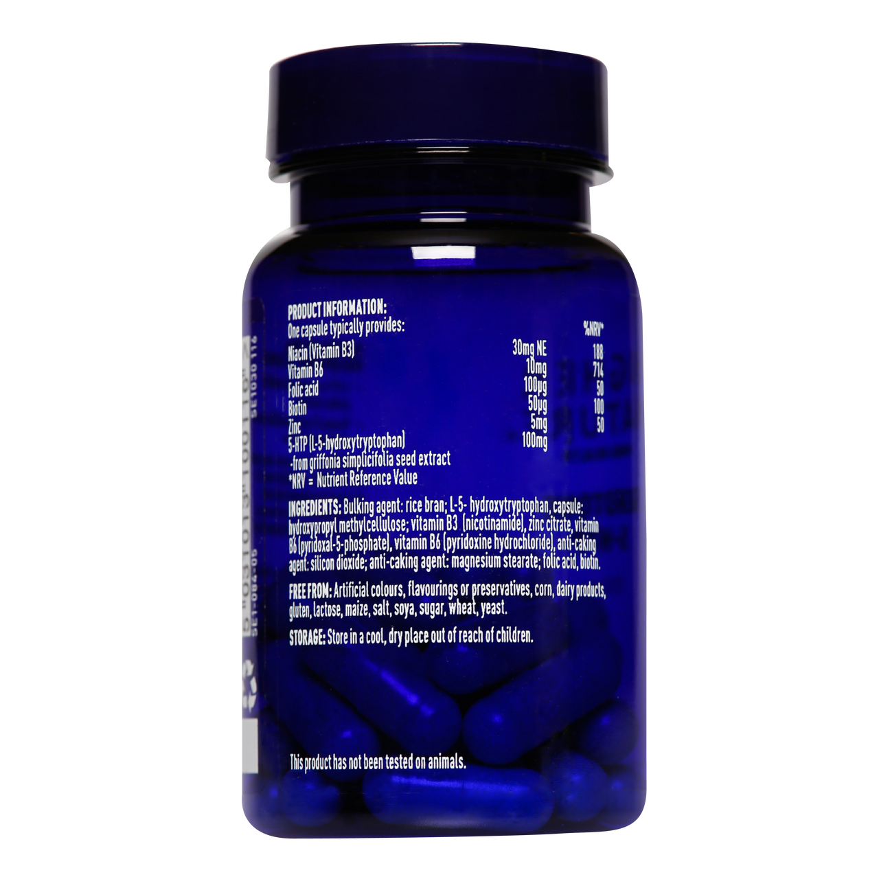 Higher Nature Serotone 5HTP 30 x 100mg Vegicaps VictoriaHealth