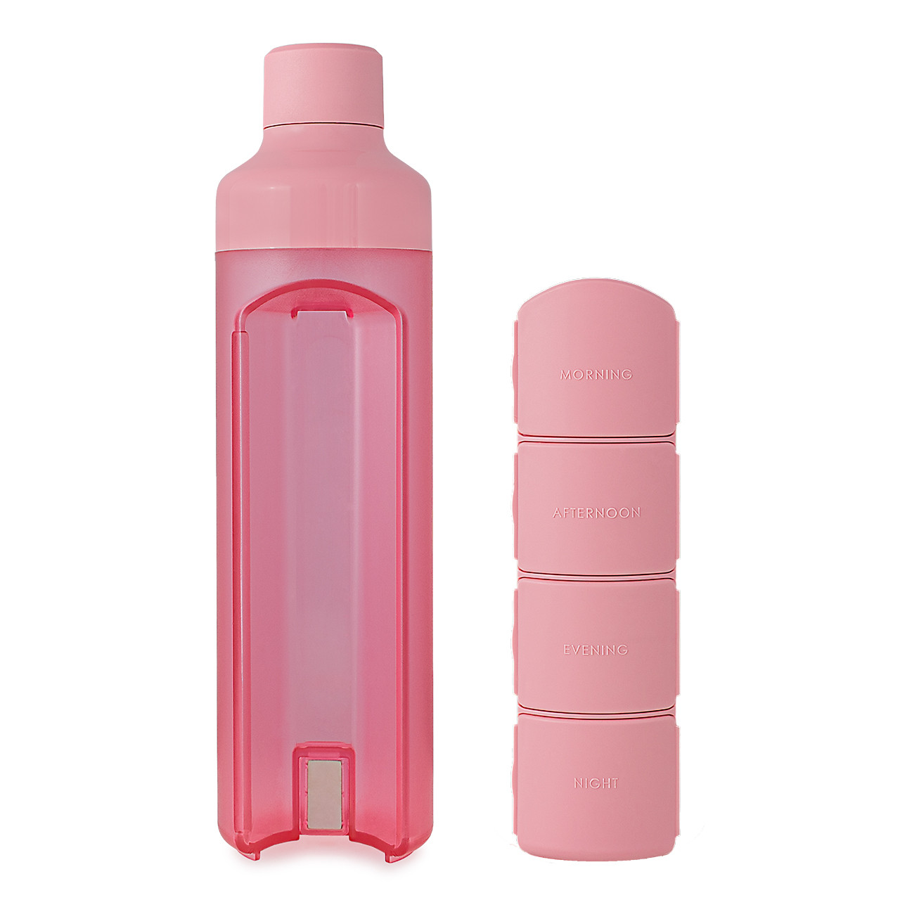 YOS Health Pink Daily Pill Box Water Bottle - VictoriaHealth