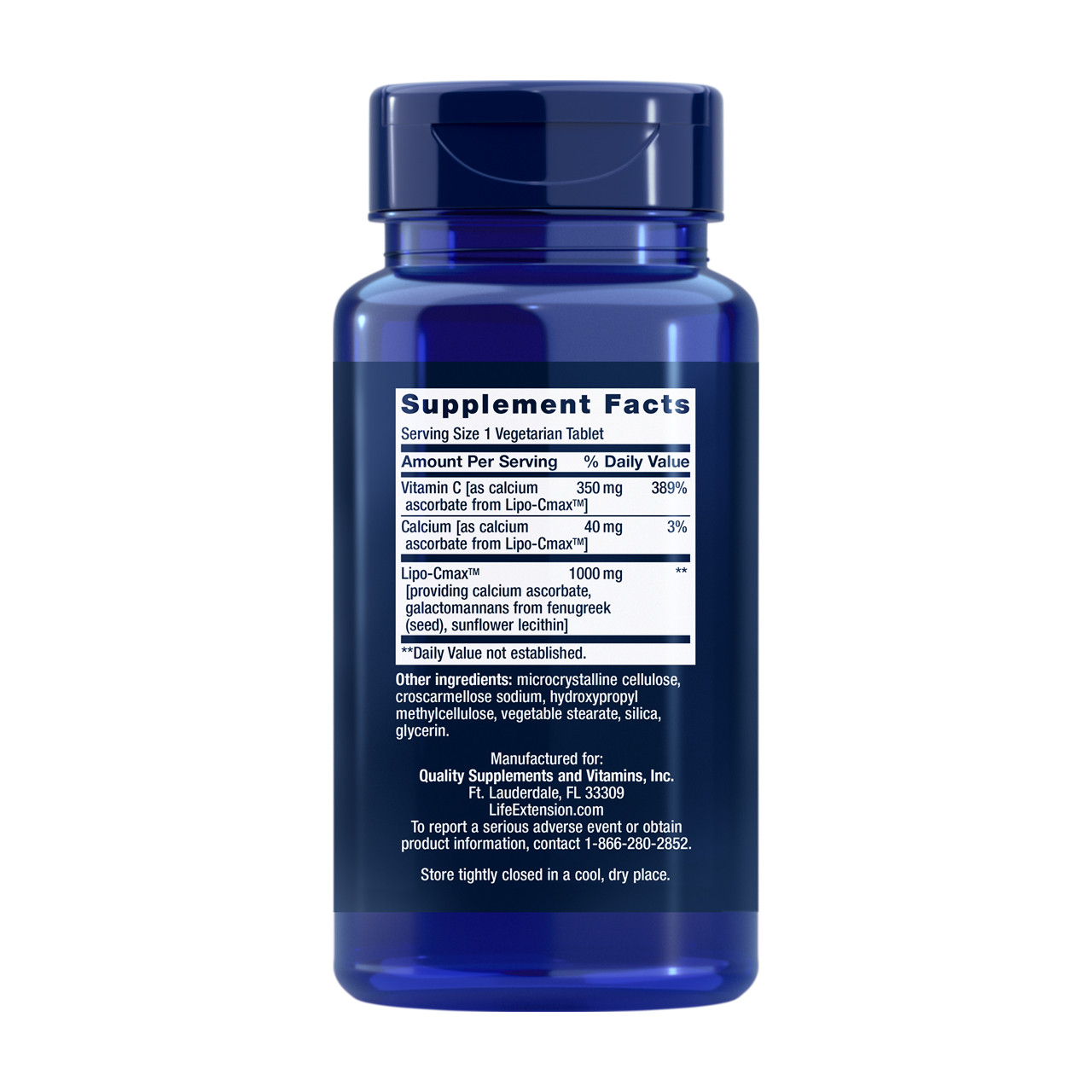 Life Extension Vitamin C 24-hour Liposomal Hydrogel Formula Life Extension Vitamin C 24-Hour Liposomal Hydrogel™, 60 Tablets