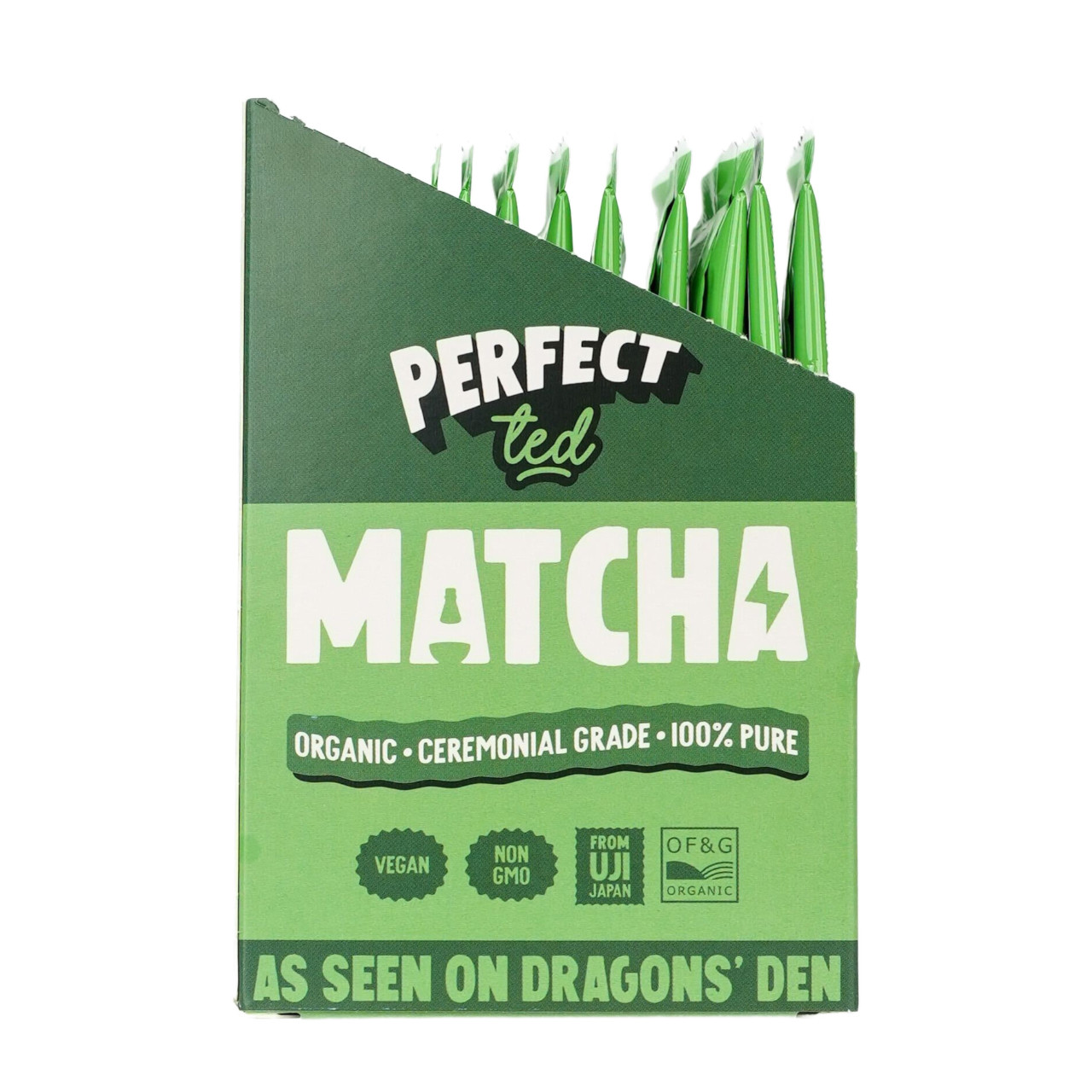 PerfectTed Organic Matcha Green Tea Sticks, 10 x 1.5g VictoriaHealth
