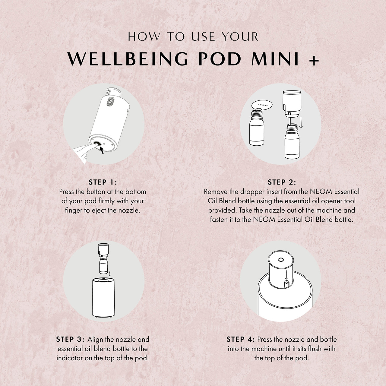NEOM Wellbeing Pod Mini+ Diffuser Black - VictoriaHealth
