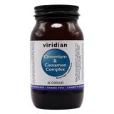 Viridian Chromium & Cinnamon Complex contributes to the maintenance of normal blood glucose levels.