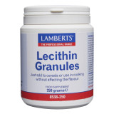 Lamberts Lecithin Granules, 250g white plastic pot, benefits heart health, cholesterol levels & aid weight loss.