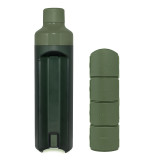 Green Daily Pill Box Water Bottle
