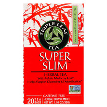 Blended with potent Chinese Herbs, this Triple Leaf Super Slimming Tea helps support cleansing, digestion and detoxification.