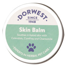 Dorwest Skin Balm, aluminium tin 50ml, is a soothing skin balm to heal dry, damaged skin.