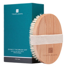 Giving It The Brush Off from Temple Spa promotes dry body brushing to revive dull, lifeless skin, as well as boost circulation, remove toxins and help reduce the appearance of cellulite.