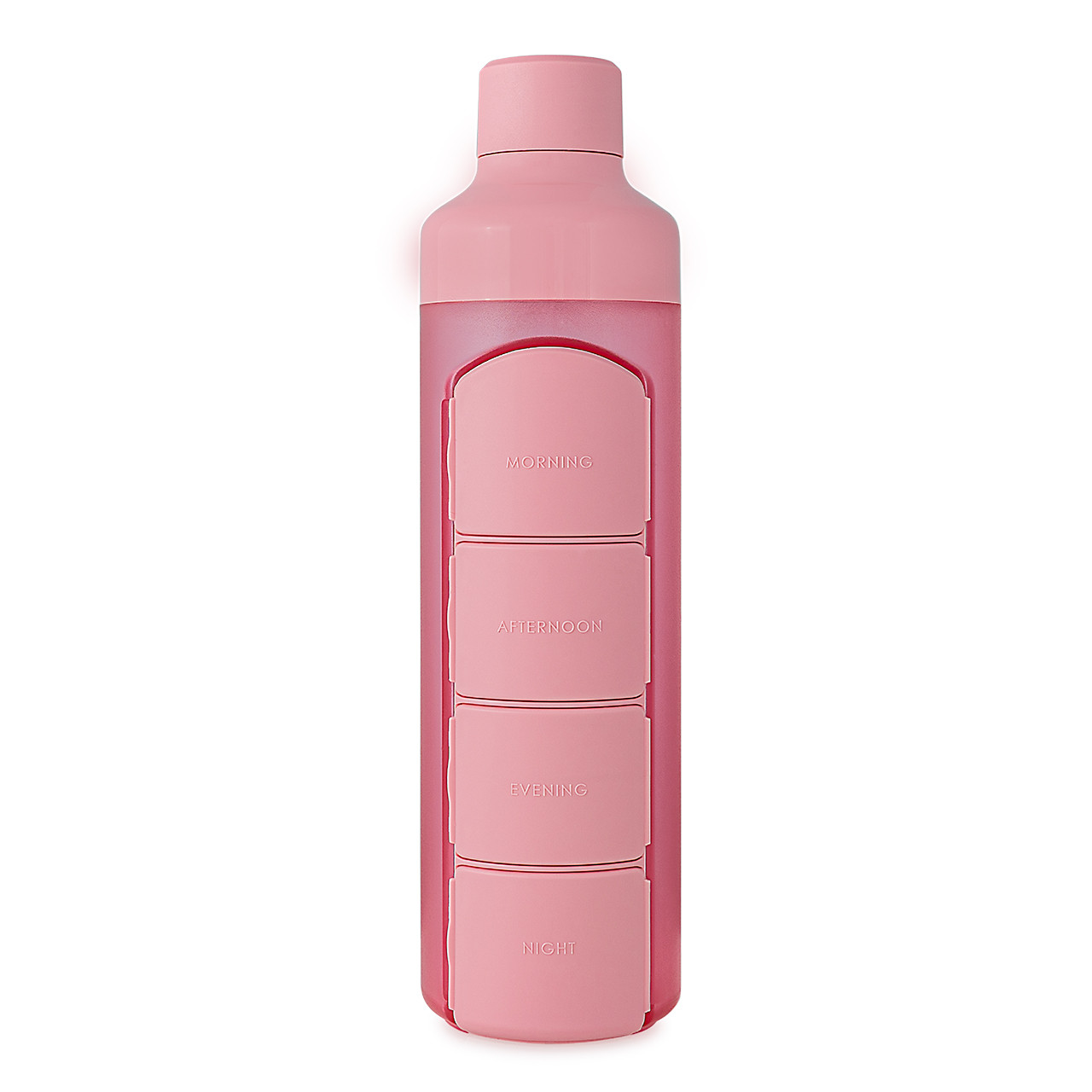 YOS Health Pink Daily Pill Box Water Bottle, 1Unit VictoriaHealth