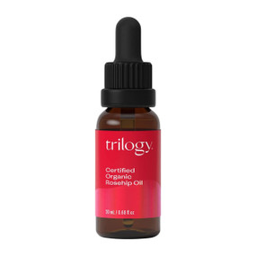 Trilogy Certified Organic Rosehip Oil - 20-ml bottle; a deeply nourishing, lightweight oil to help prevent the signs of ageing.
