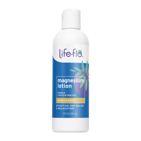 Life-Flo Magnesium Lotion - 237-ml white plastic tube with blue label; calms inflammatory conditions such as eczema, psoriasis and dermatitis.