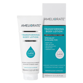 Ameliorate Transforming Body Lotion - Travel Size - 100-ml tube; a heroic moisturiser for very dry, rough and bumpy skin.