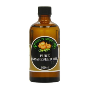 Natural By Nature Grapeseed Oil - 100-ml bottle; rich in moisturising fatty acids, it is suitable for those with acne and as a massage oil, leaving the skin with a light, glossy sheen.
