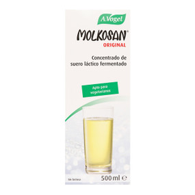A. Vogel Molkosan Liquid 500-ml - front image; it has an antifungal and prebiotic effect