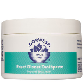 Dorwest Roast Dinner Toothpaste is professionally formulated for veterinary use