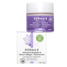 Derma E Advanced Peptides & Flora-Collagen Moisturizer - 30-ml tub; visibly smooths and softens even the deepest of wrinkles, leaving your skin soft, healthy and more youthful.