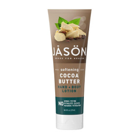Jason Softening Cocoa Butter Hand & Body Lotion - 237ml in a plastic brown tube and white cap