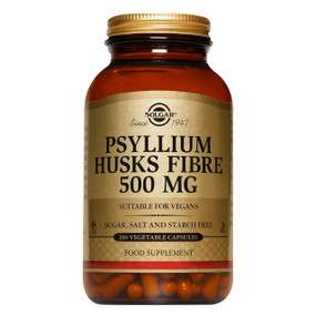 Solgar Vitamins Psyllium Husks Fibre - 200-Capsules bottle