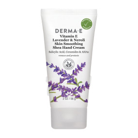 Derma E Vitamin E Lavender & Neroli Skin Smoothing Shea Hand Cream - 56-Grams white plastic tube; protects, softens and heals, leaving skin scented with Lavender.