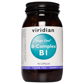 Viridian Nutrition High One Vitamin B1 with B Complex - 90-Capsules bottle; helps to enhance energy.