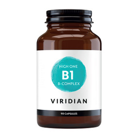 Viridian Nutrition High One Vitamin B1 with B Complex - 90-Capsules bottle; helps to enhance energy.