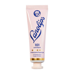 Lanolips 101 Ointment Multipurpose Superbalm - 15-Grams pink plastic tube; a super hydrating salve for dry skin