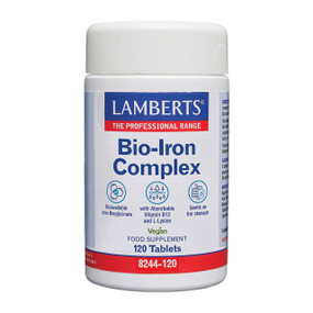Lamberts Healthcare Vegan Iron Complex - 120-Tablets front image