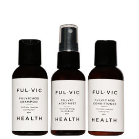 Ful.Vic.Health Fulvic Travel Trio - bottles; for great looking hair on your travels