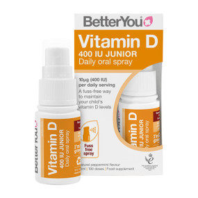 Better You Vitamin D 400IU Junior Daily Oral Spray - 400-iu 15-ml orange and white bottle; delivers 400-iu of vitamin D3, the bioactive form of vitamin D, for children over the age of 3.