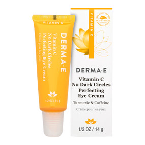 Derma E Vitamin C No Dark Circles Perfecting Eye Cream - 14-Grams tube; helps improve the appearance of dark eye circles, fine eye lines, eye puffiness & freshens skin's appearance.