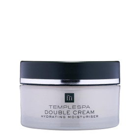 TEMPLESPA Double Cream - 50-ml glass  tube; A rich and decadent face moisturiser, Double Cream provides intense nourishment and powerful anti-ageing benefits to leave your skin looking soft, smooth and hydrated.