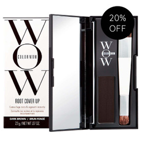 Color Wow Root Cover Up - Dark Brown - Brush and powder in a mirrored case packed in a box