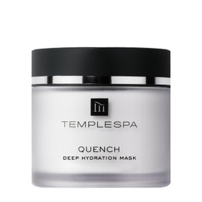 TEMPLESPA Quench - Rejuvenating Face Mask - 65-ml tub; Packed full of powerful natural ingredients, this Quench Rejuvenating Face Mask immediately hydrates and refreshes your skin, leaving it beautifully radiant and dewy. Perfect for dry skin or whenever your complexion needs an quick boost.