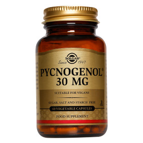 Solgar Vitamins Pycnogenol 30mg 60-capsules - 60-Capsules jar; contains one of the most powerful antioxidants to protect skin from free radical damage