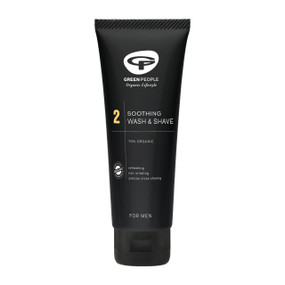 Green People Soothing Wash & Shaving Gel -  100-ml tube; formerly Organic Homme Shave Now Wash & Shave Gel is a 2 in 1 active and organic face wash and shaving gel. 70% Organic.