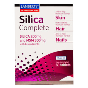 Lamberts Healthcare Silica Complete - 60-Tablets in a box; is a unique and comprehensive supplement for hair, skin and nails.
