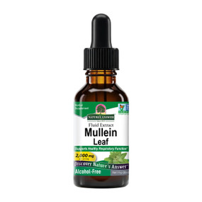 Natures Answer Mullein Leaf - Alcohol Free - 30-ml bottle; drops work as a safe respiratory tonic to ease tightness, spasms and to soothe coughs