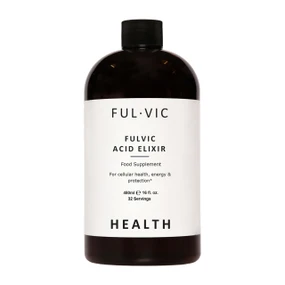 Ful.Vic.Health Fulvic Elixir - 480-ml brown plastic bottle; boosts immunity, nourishes the body, provides antioxidant protection, detoxifies the gut & boosts energy.