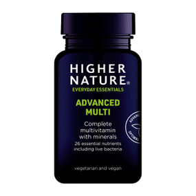 Higher Nature Advanced Multi - 180-Tablets bottle; a high strength multivitamin supplement