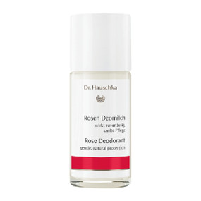 Dr Hauschka Rose Deodorant Roll On - 50-ml bottle in a box; an elegant Rose scent to keep underarms feeling and smelling fresh.