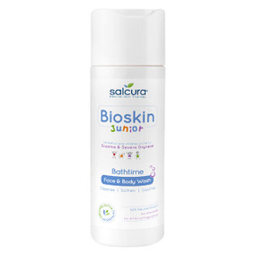 Salcura Bioskin Junior Face & Body Wash - 200-ml white plastic bottle