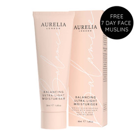 Aurelia London Balancing Ultra-Light Moisturiser - 50-ml tube in a box; an airy cream that hydrates your skin without weighing it down.