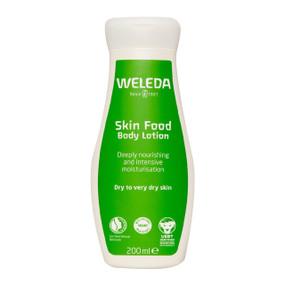 Weleda Skin Food Body Lotion - 200-ml bottle; an ultra-rich body moisturising lotion for skin that is in need of intensive hydration.