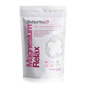 Better You Magnesium Relax Bath Flakes 750g; an effective way of replenishing the body with magnesium