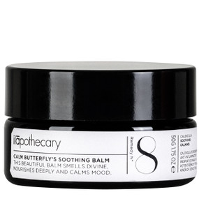 ilapothecary Calm Butterfly's Soothing Balm - 50-Grams black glass jar; calms & softens skin whilst relieving tension.