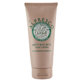 Alfresco Anti Bug Bite Moisturizer Pocket Size in a brown 50ml plastic tube. This insect repellent lotion hydrates your face and body whilst protecting against bug bites.