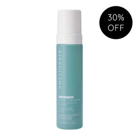 Ameliorate Clarifying Facial Cleanser - 200-ml blue plastic tube with white cap; a creamy foam cleanser that gently removes excess oils, dirt, and congestion, leaving the skin clear and comforted.